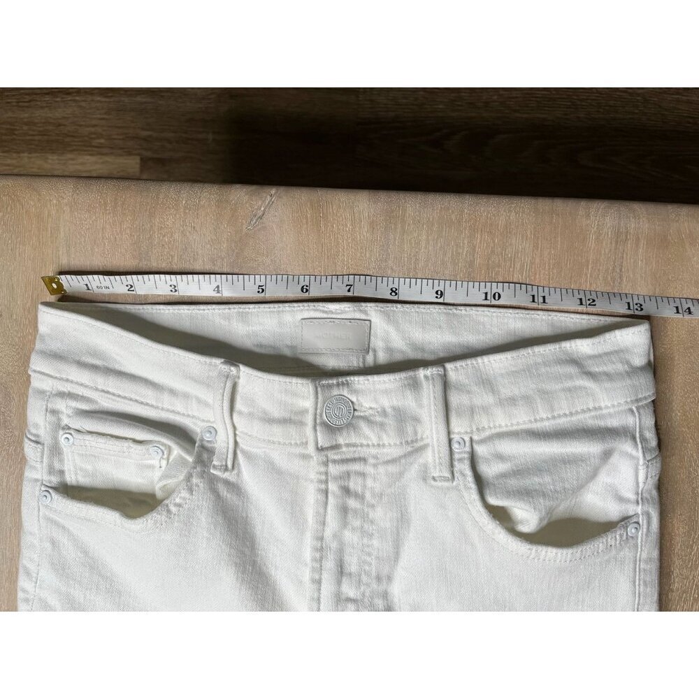 MOTHER The Insider Crop Step Fray in Fairest of Them All White Size 26 - Picture 11 of 12